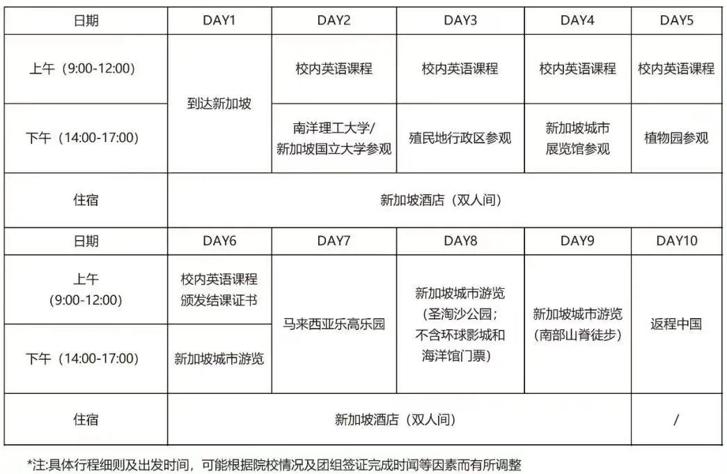 新加坡夏令营